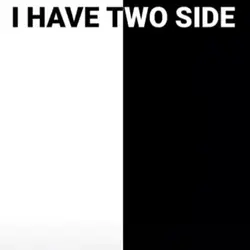 I HAVE TWO SIDE
