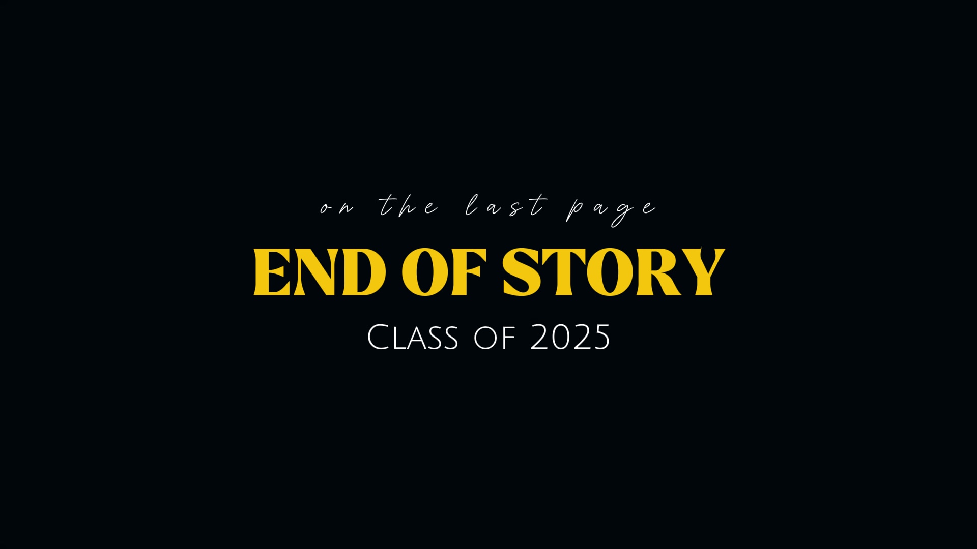 End school