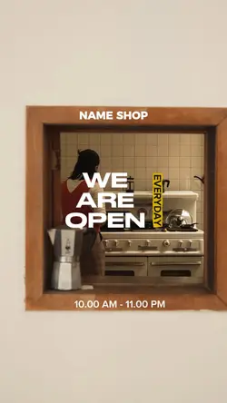 we are open