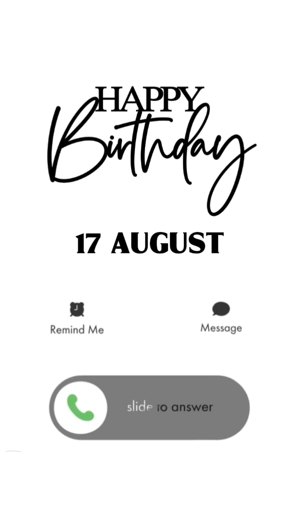 17 de agosto Cumpleaños 