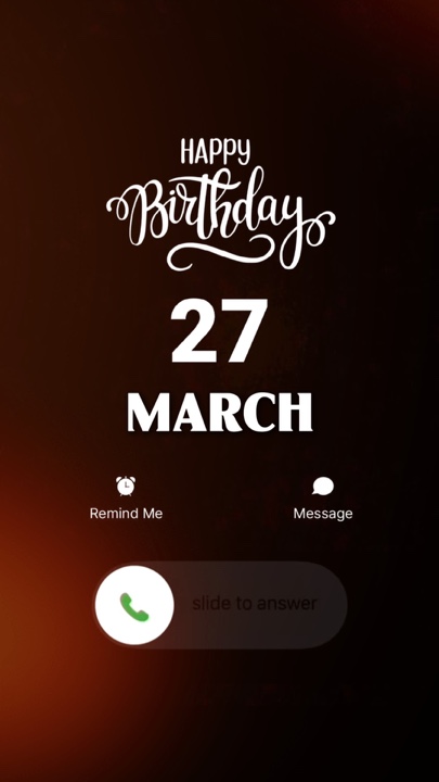 Selamat ulang tahun 27 MARET 2026