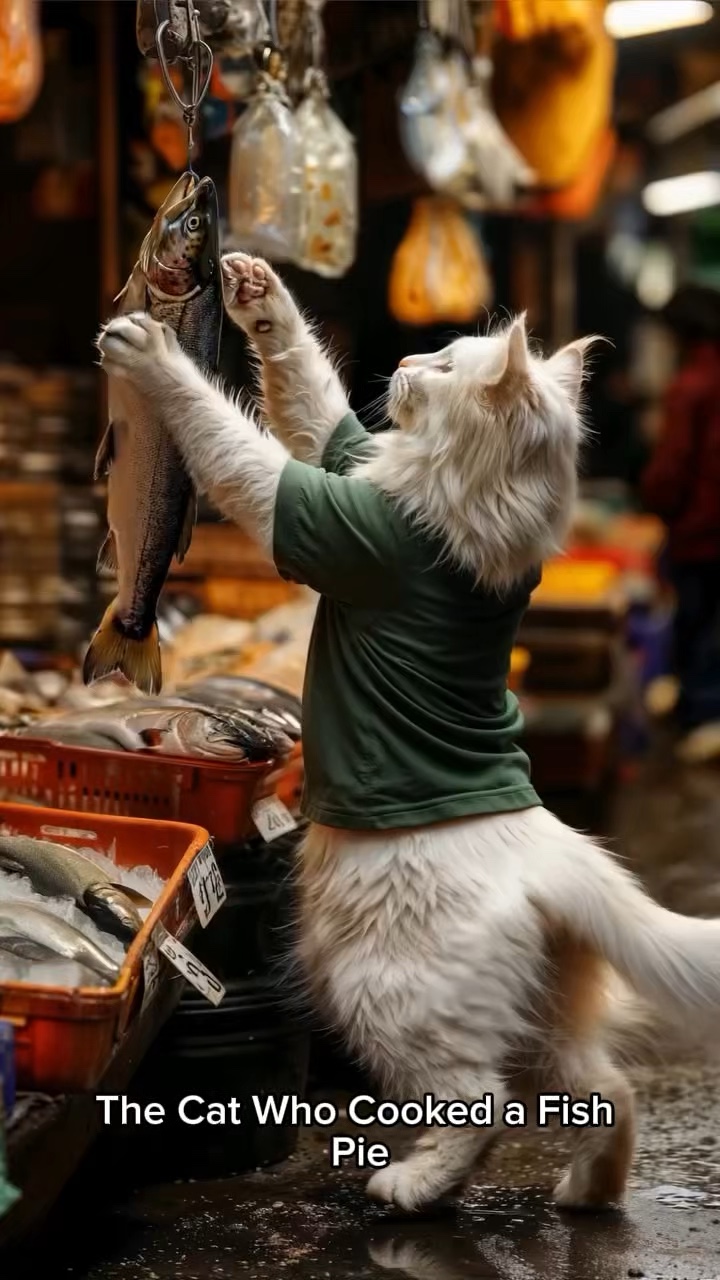 Cat cooking
