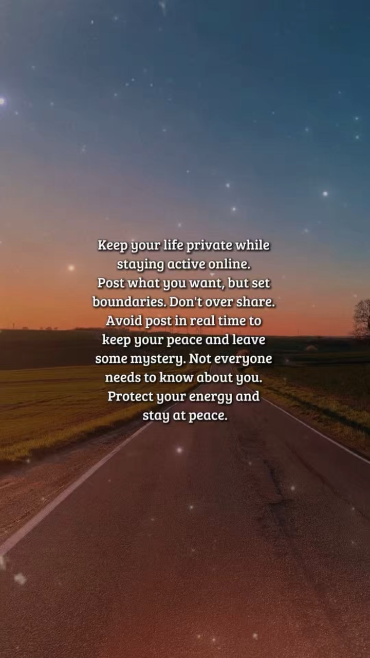 Keep ur life private