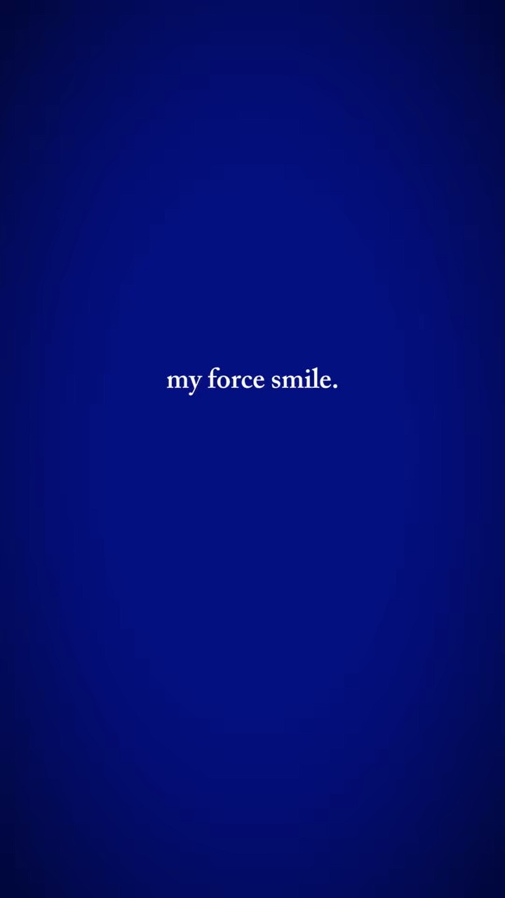 mon sourire de force