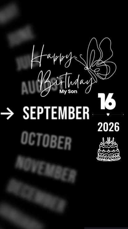 ANIVERSÁRIO DO MEU FILHO 16 DE SETEMBRO