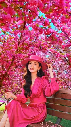 Among the flowers