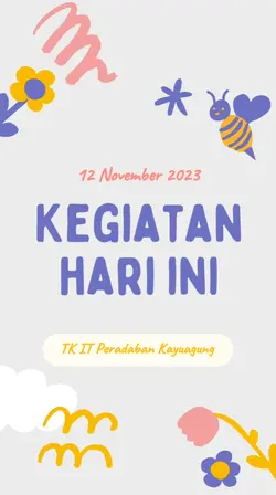 kegiatan anak TK 