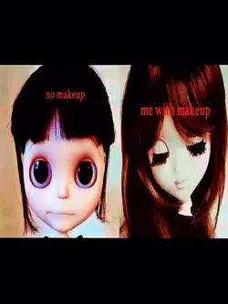 no make up vs makeup