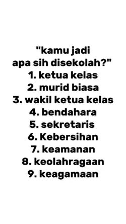 jadi apa di sekolah