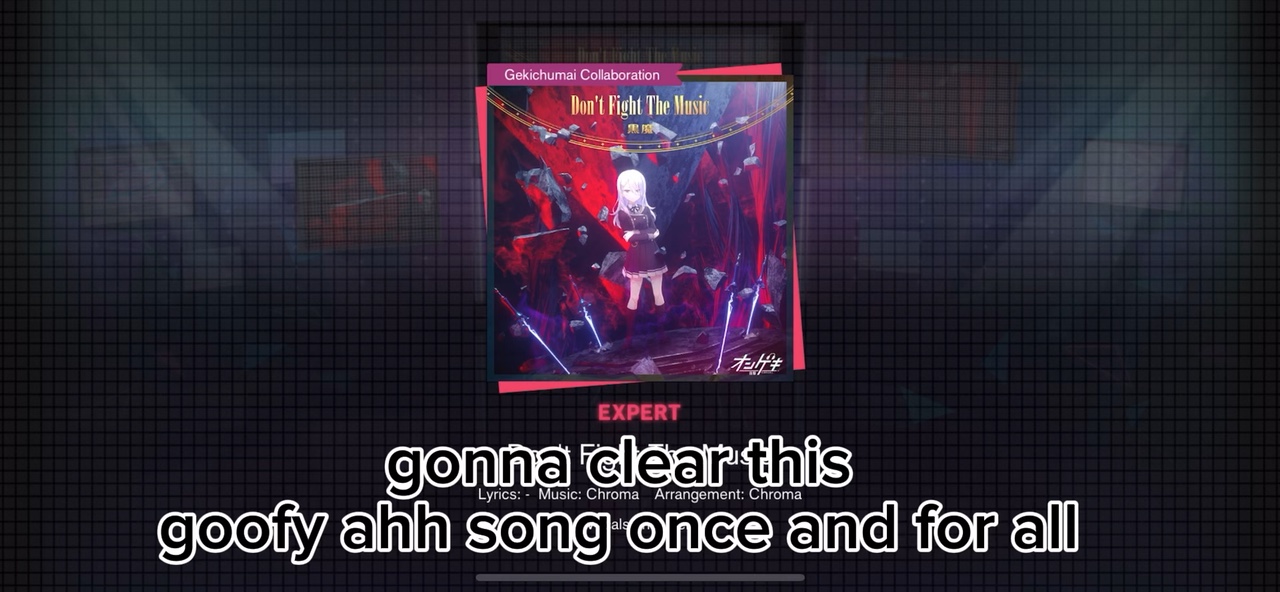 Don't fight the musi