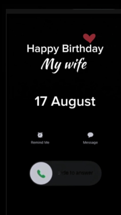 HBD wife 17 August
