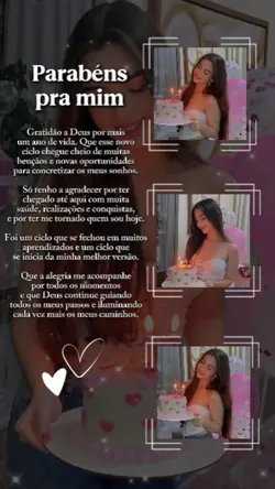 parabéns pra mim
