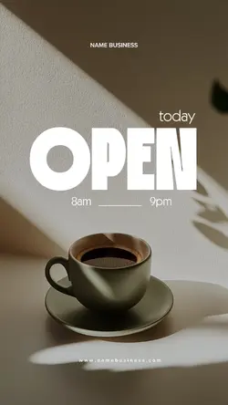 STORY : WE ARE OPEN