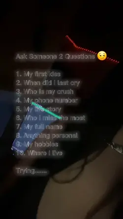 Ask two questions 