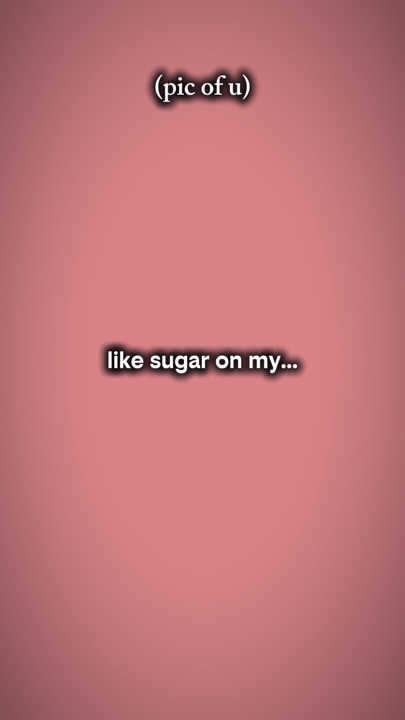 sugar on my tongue