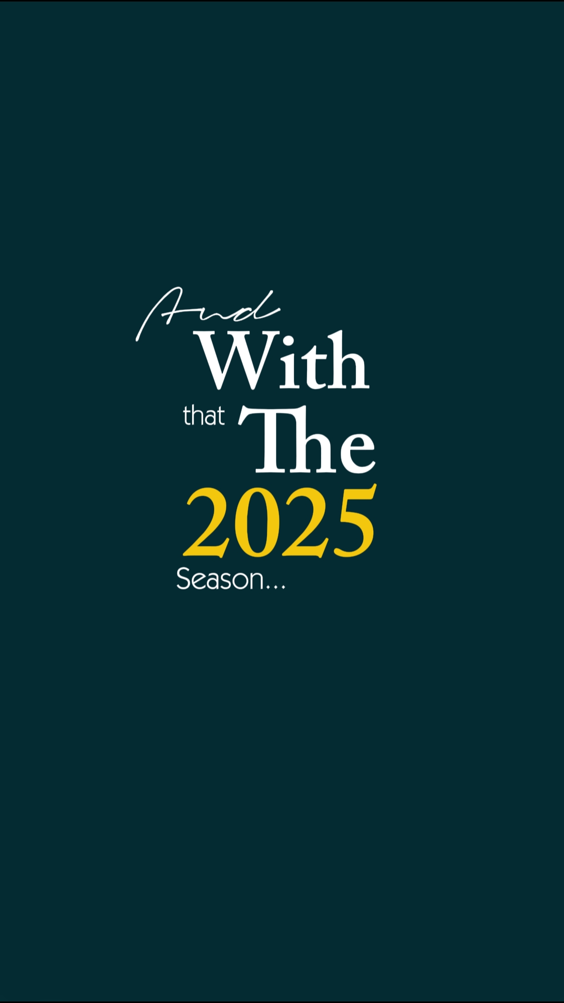 And with that | 2025