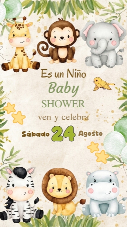 Invitación Baby show