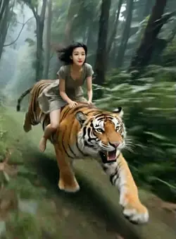 Ride a tiger.