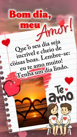 Bom dia, meu amor!