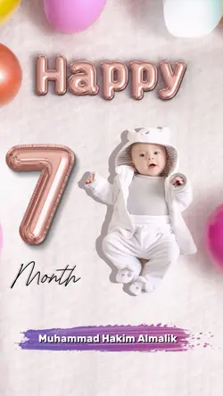 happy 7 month Baby