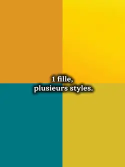 1 fille, tenue diffé