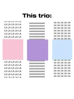 this trio