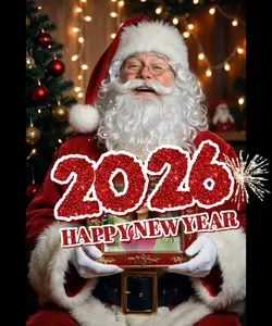 Happy new year-Santa