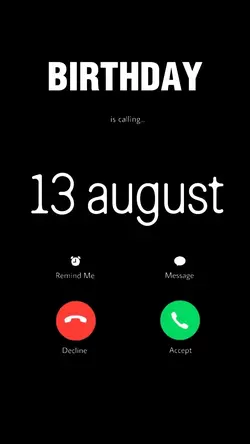 IT'S MY BIRTHDAY AUG