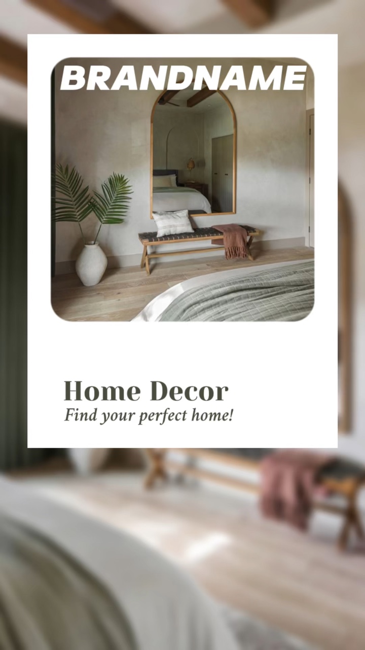 Exibição de decoração de casa em um estilo de interface do usuário