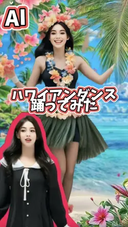ハワイアンダンス踊ってみた/素材1