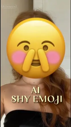 AI shy emoji