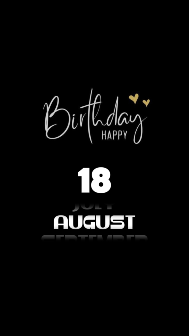 BIRTHDAY 18 AUGUST 