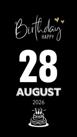 Happy birthday 28 August 
