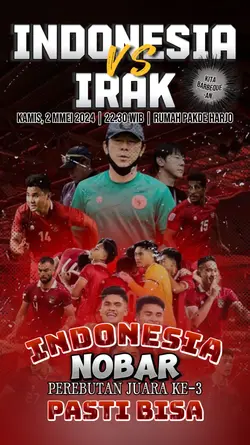nobar Indo vs irak 
