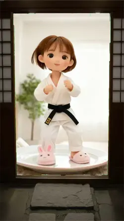 空手ガールのイメージです