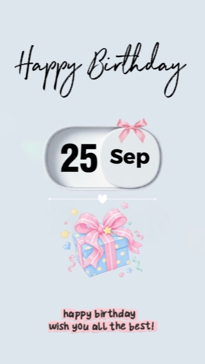 HBD 25 SEPTEMBER