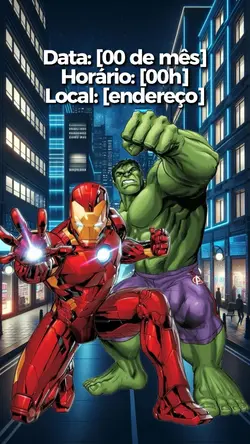 Convite Marvel