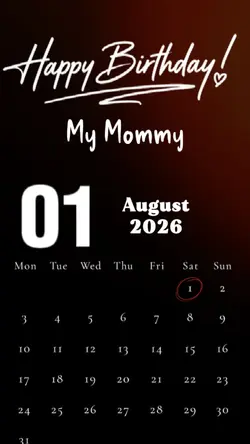 HBD MOM 01 AUGUST