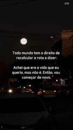 Vou começar de novo.