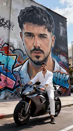 Graffiti with moto