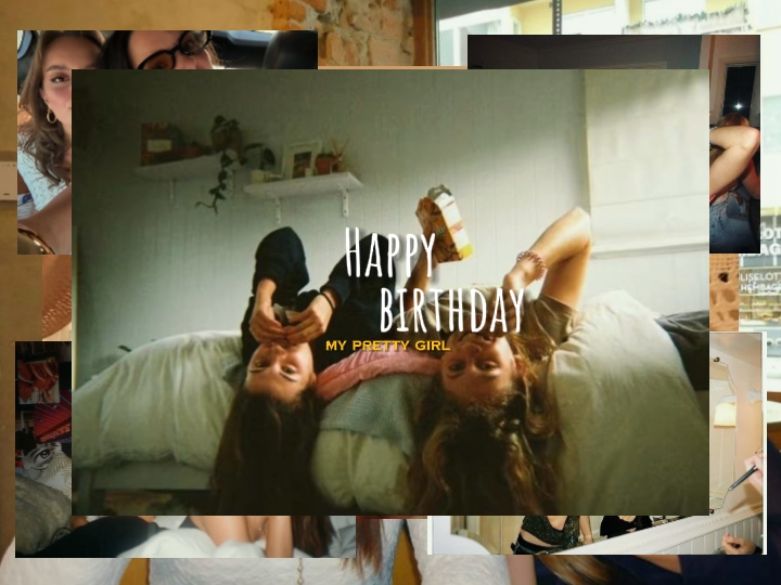 vidage de photos d'anniversaire