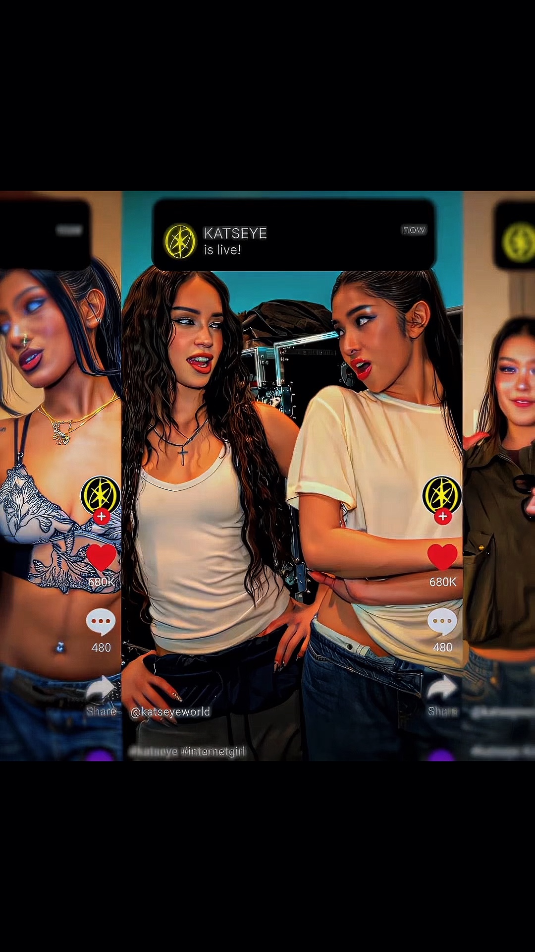 Tendance des filles sur Internet