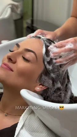 Lavagem dos cabelos
