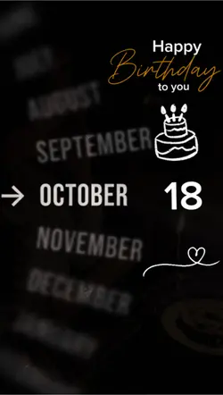 Birthday 18 Oktober 