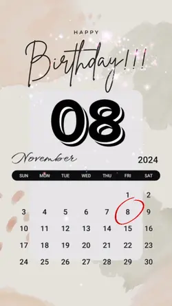 HBD 8 NOV 2024