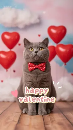 valentine cat