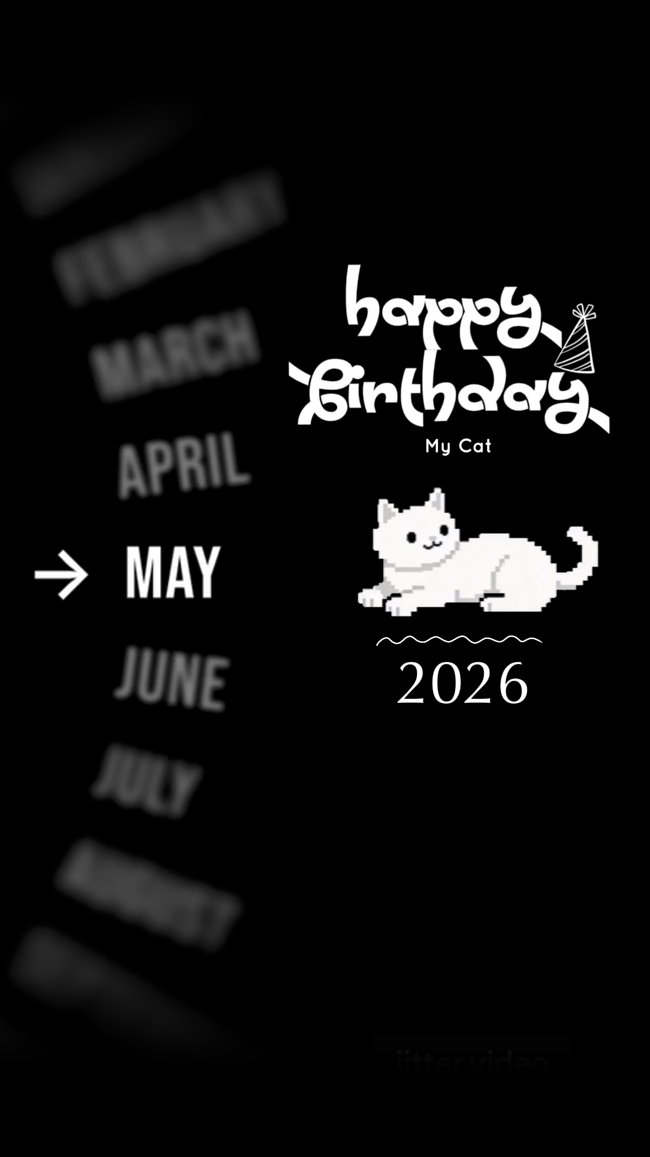 ULANG TAHUN KUCING SAYA MUNGKIN