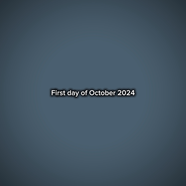 Primeiro dia de outubro