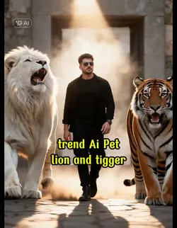 pet lion and tigger
