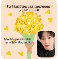 Flores amarillas Él 